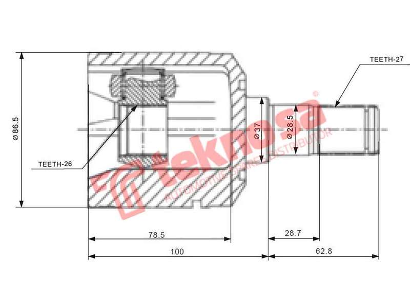 OUTER CV JOINT - MI6610 (TEKNOSA)