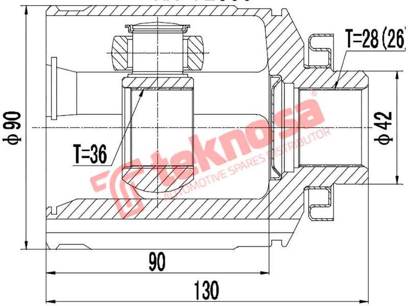 INNER CV JOINT - MZ8069 (TEKNOSA)