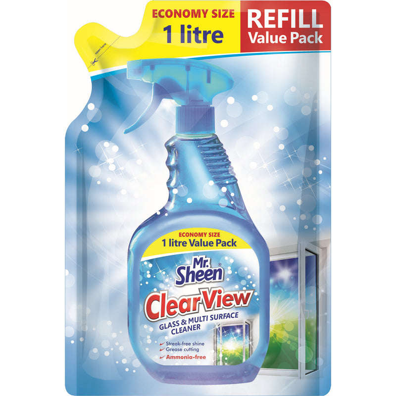 Mr Sheen Clearview - Glass & Multisurface Cleaner 1Lt