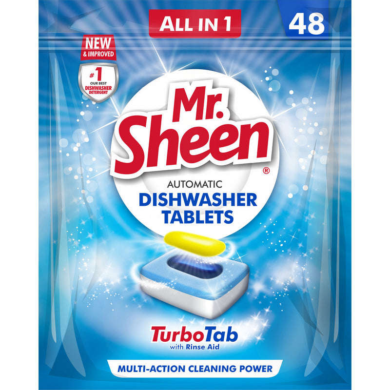 Mr Sheen Automatic Dishwasher Tablets 48'S