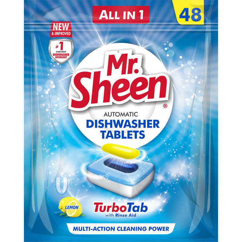 Mr Sheen Automatic Dishwasher Tablets Lemon X48