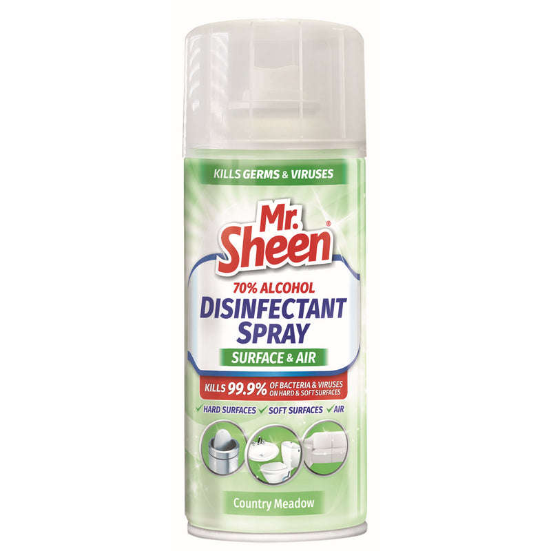 Mr Sheen Disinfectant Spray Surface & Air Country Meadow 500Ml