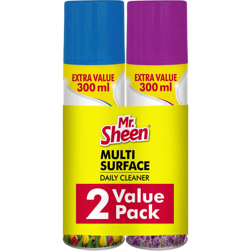 Mr Sheen Multi Surface Cleaner Value Pack-300Ml X 2