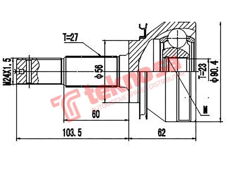 OUTER CV JOINT - NI5918 (TEKNOSA)