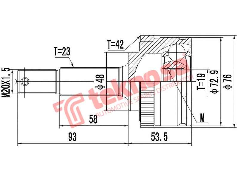 OUTER CV JOINT - NI5958A (TEKNOSA)
