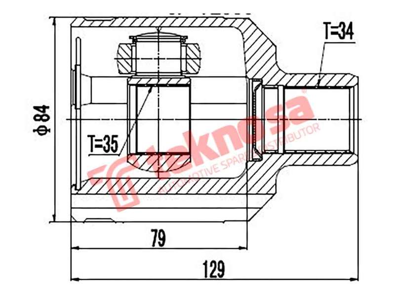 INNER CV JOINT - OP4007 (TEKNOSA)