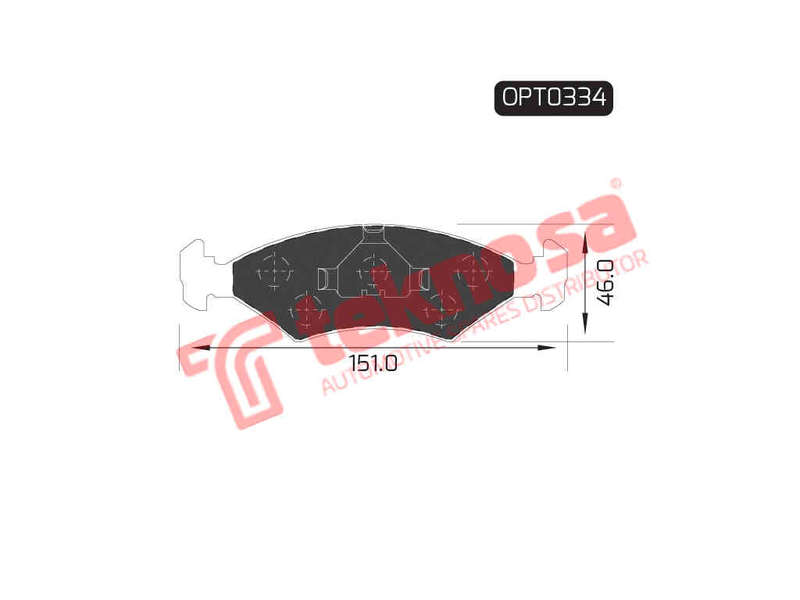 BRAKE PADS - OPT0334 (OPTIMA)