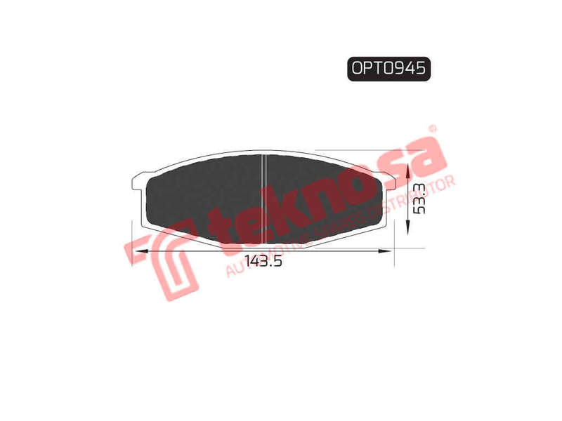 BRAKE PADS - OPT0945 (OPTIMA)