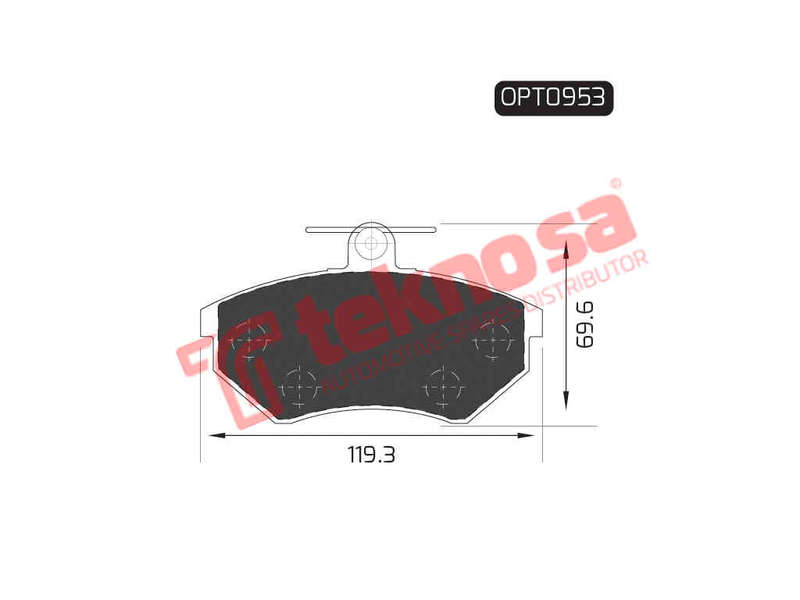 BRAKE PADS - OPT0953 (OPTIMA)