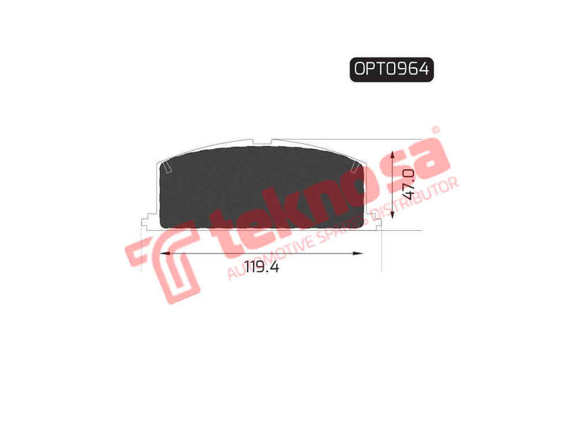 BRAKE PADS - OPT0964 (OPTIMA)