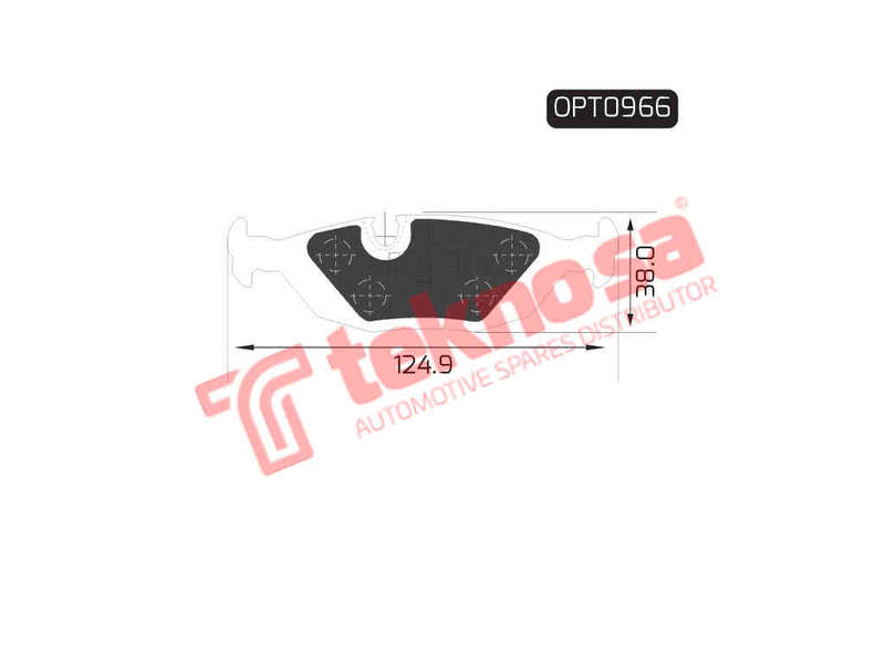 BRAKE PADS - OPT0966 (OPTIMA)