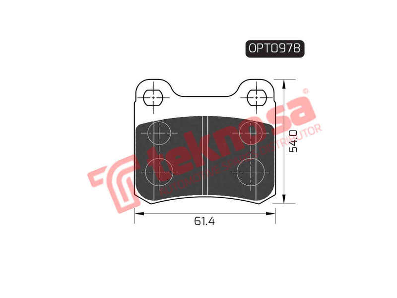 BRAKE PADS - OPT0978 (OPTIMA)