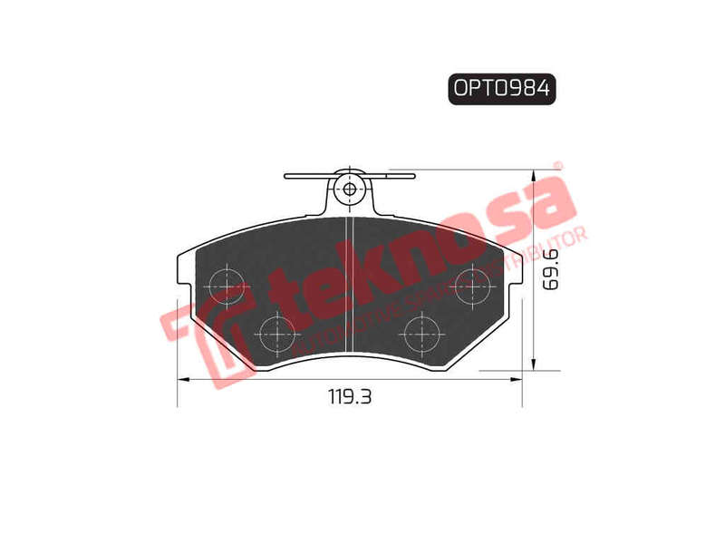 BRAKE PADS - OPT0984 (OPTIMA)