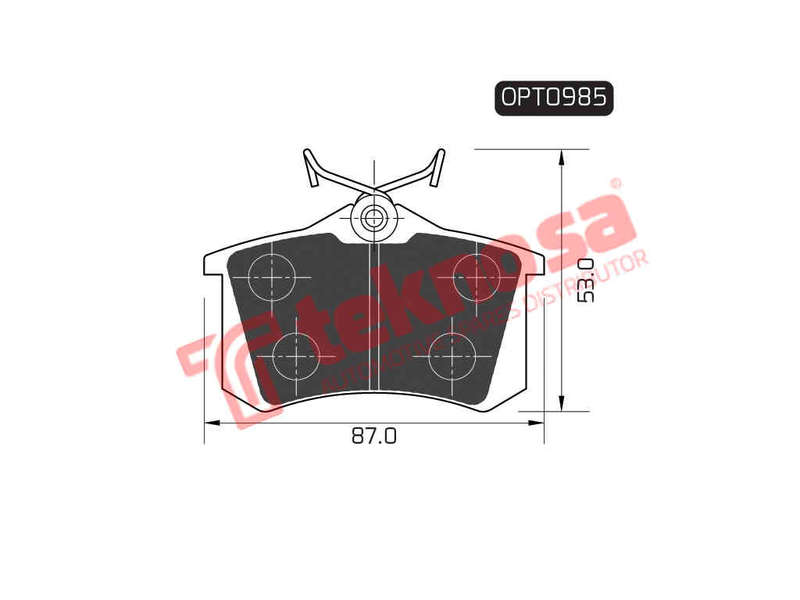 BRAKE PADS - OPT0985 (OPTIMA)