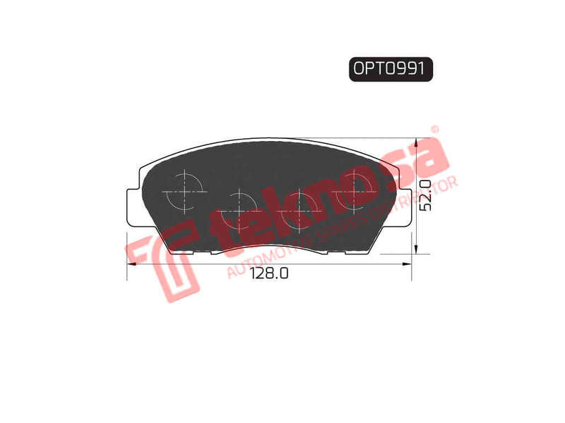 BRAKE PADS - OPT0991 (OPTIMA)