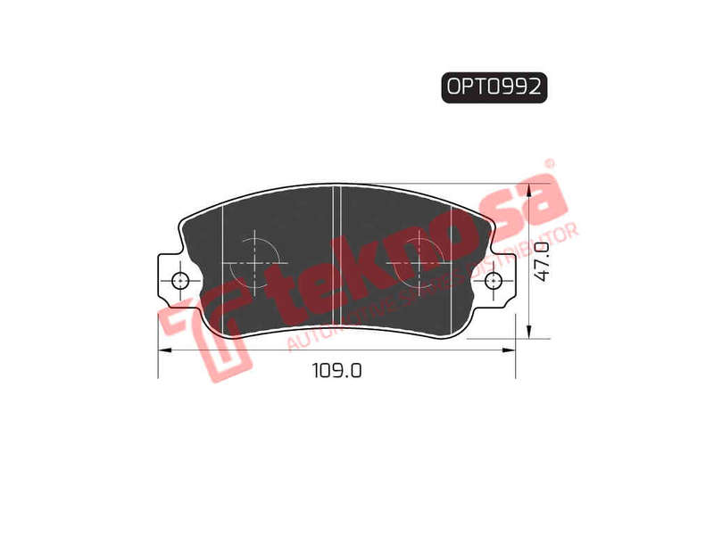BRAKE PADS - OPT0992 (OPTIMA)