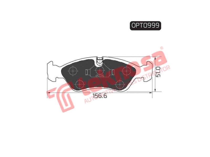 BRAKE PADS - OPT0999 (OPTIMA)