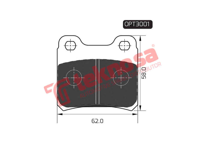 BRAKE PADS - OPT3001 (OPTIMA)
