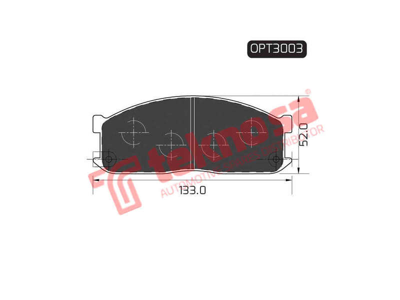 BRAKE PADS - OPT3003 (OPTIMA)