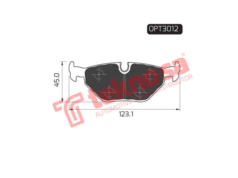 BRAKE PADS - OPT3012 (OPTIMA)