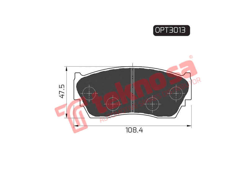 BRAKE PADS - OPT3013 (OPTIMA)