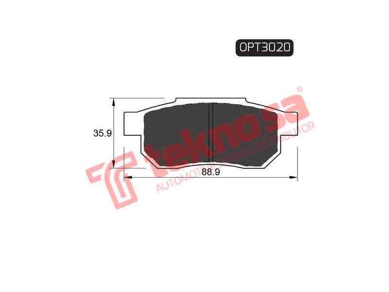 BRAKE PADS - OPT3020 (OPTIMA)