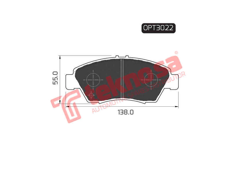 BRAKE PADS - OPT3022 (OPTIMA)