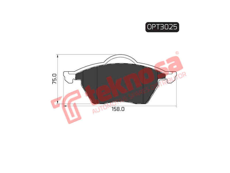 BRAKE PADS - OPT3025 (OPTIMA)