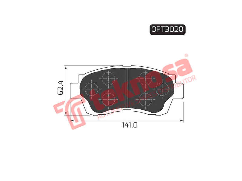 BRAKE PADS - OPT3028 (OPTIMA)