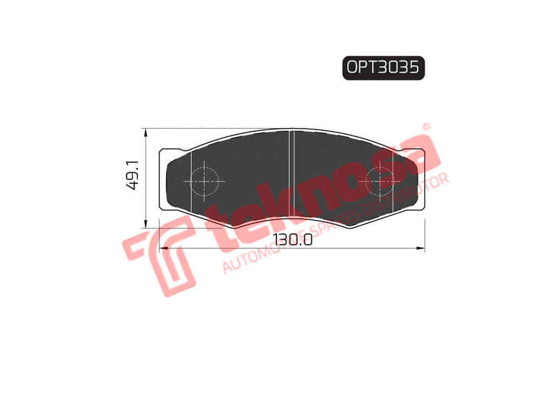 BRAKE PADS - OPT3035 (OPTIMA)