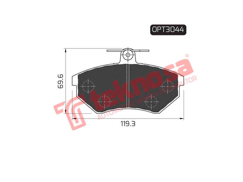 BRAKE PADS - OPT3044 (OPTIMA)