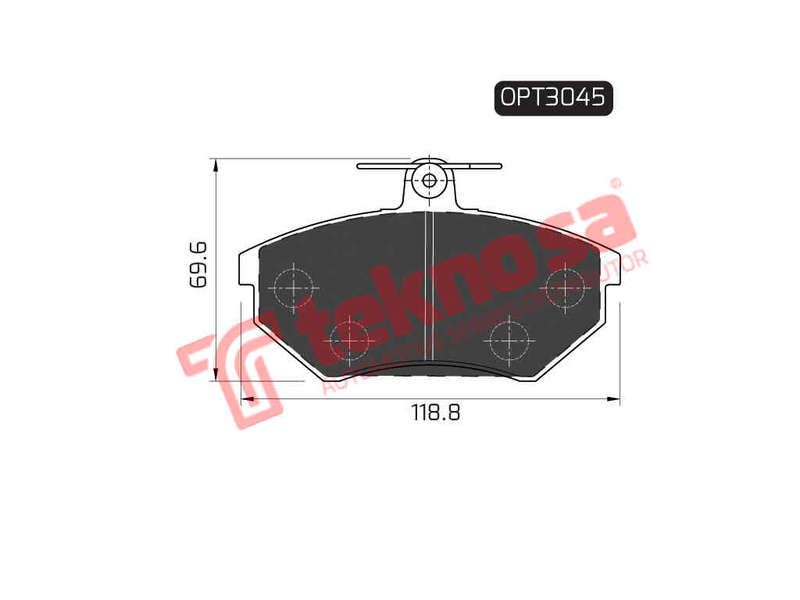 BRAKE PADS - OPT3045 (OPTIMA)