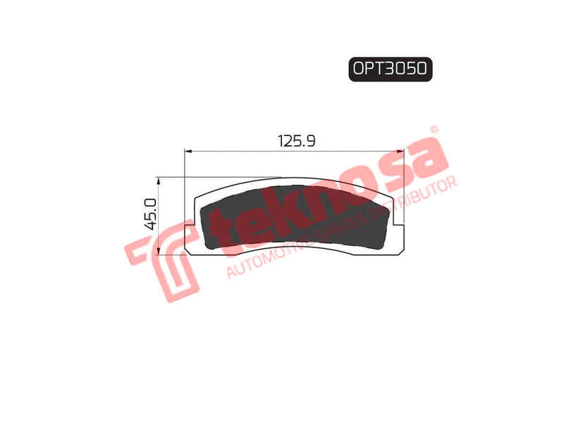 BRAKE PADS - OPT3050 (OPTIMA)
