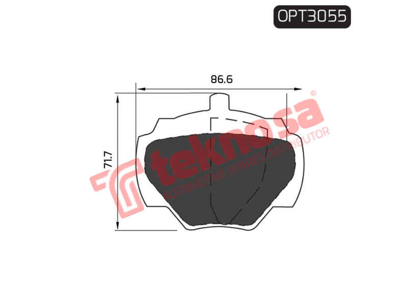 BRAKE PADS - OPT3055 (OPTIMA)
