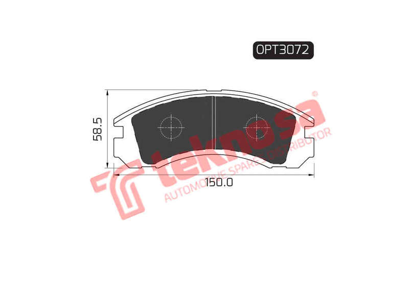 BRAKE PADS - OPT3072 (OPTIMA)