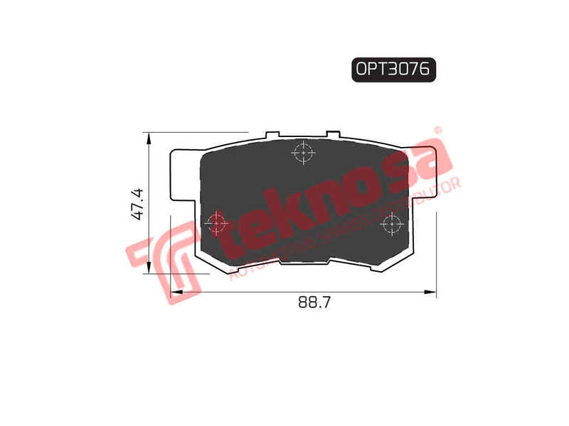 BRAKE PADS - OPT3076 (OPTIMA)