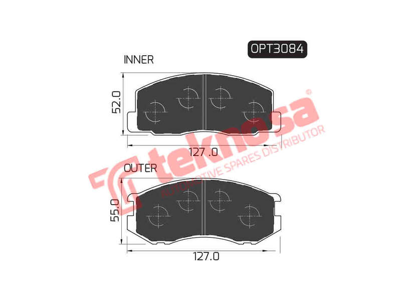BRAKE PADS - OPT3084 (OPTIMA)