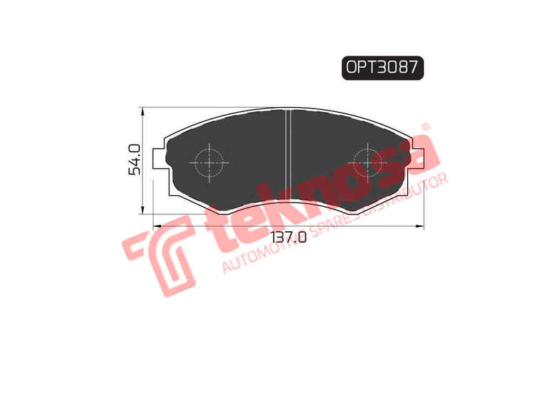 BRAKE PADS - OPT3087 (OPTIMA)