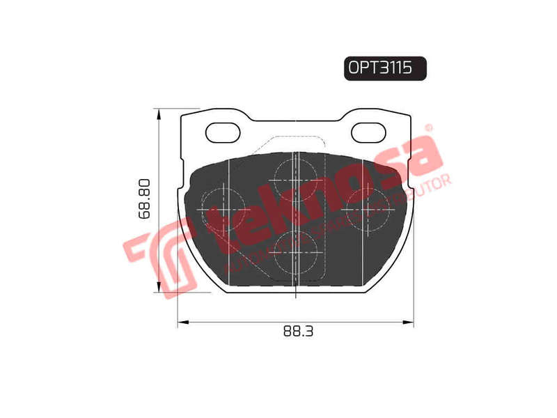 BRAKE PADS - OPT3115 (OPTIMA)