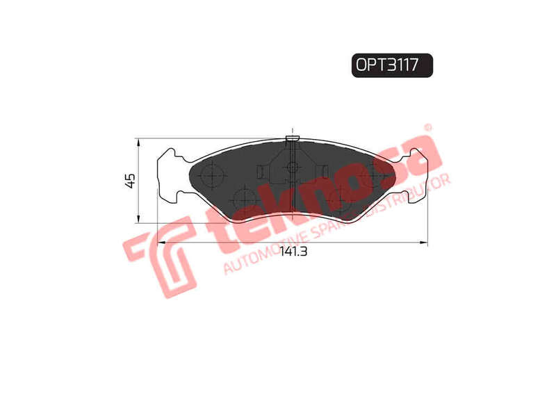 BRAKE PADS - OPT3117 (OPTIMA)