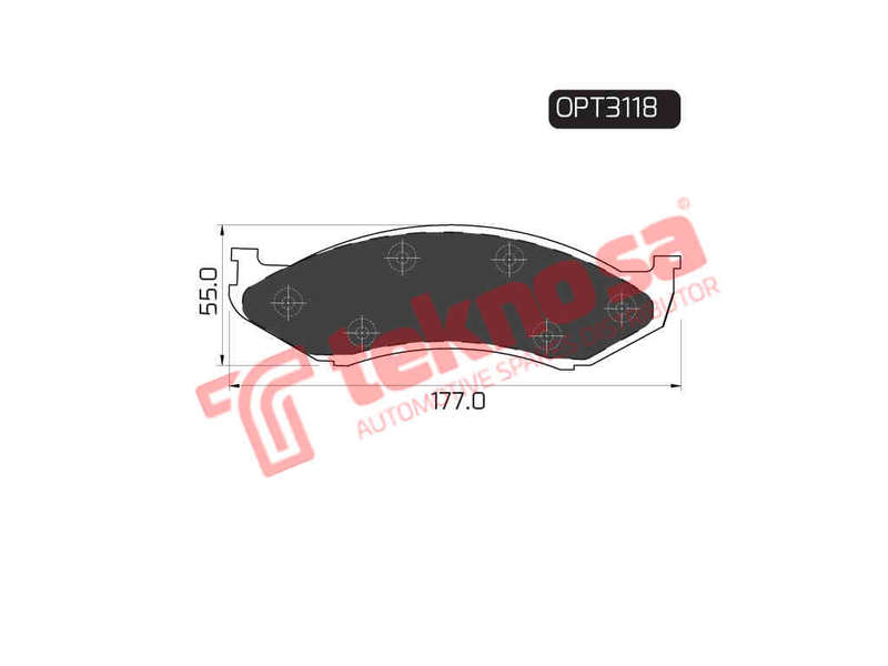 BRAKE PADS - OPT3118 (OPTIMA)