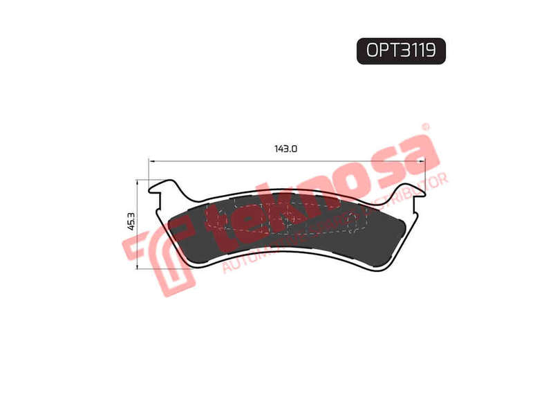 BRAKE PADS - OPT3119 (OPTIMA)
