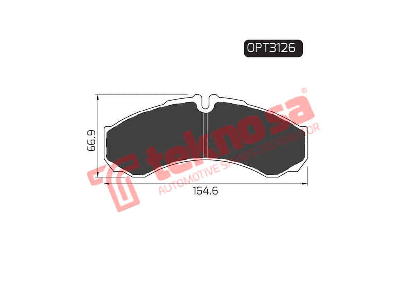 BRAKE PADS - OPT3126 (OPTIMA)
