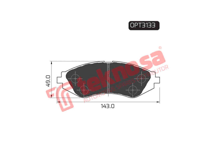 BRAKE PADS - OPT3133 (OPTIMA)