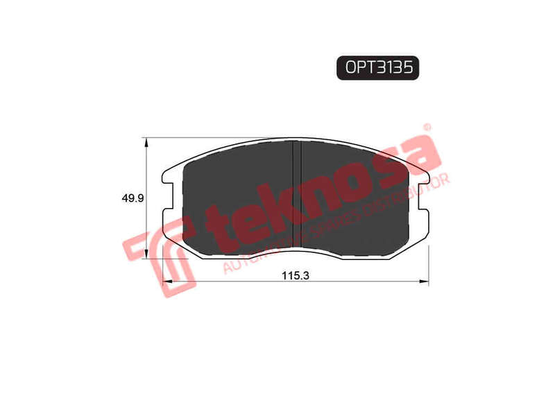 BRAKE PADS - OPT3135 (OPTIMA)