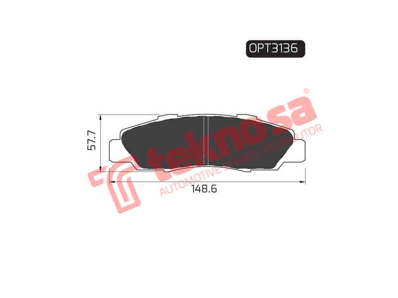BRAKE PADS - OPT3136 (OPTIMA)