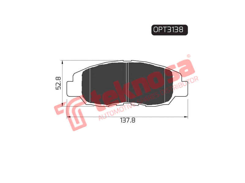 BRAKE PADS - OPT3138 (OPTIMA)
