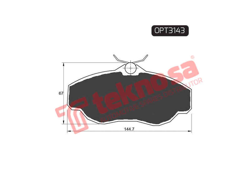 BRAKE PADS - OPT3143 (OPTIMA)