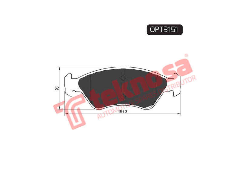 BRAKE PADS - OPT3151 (OPTIMA)