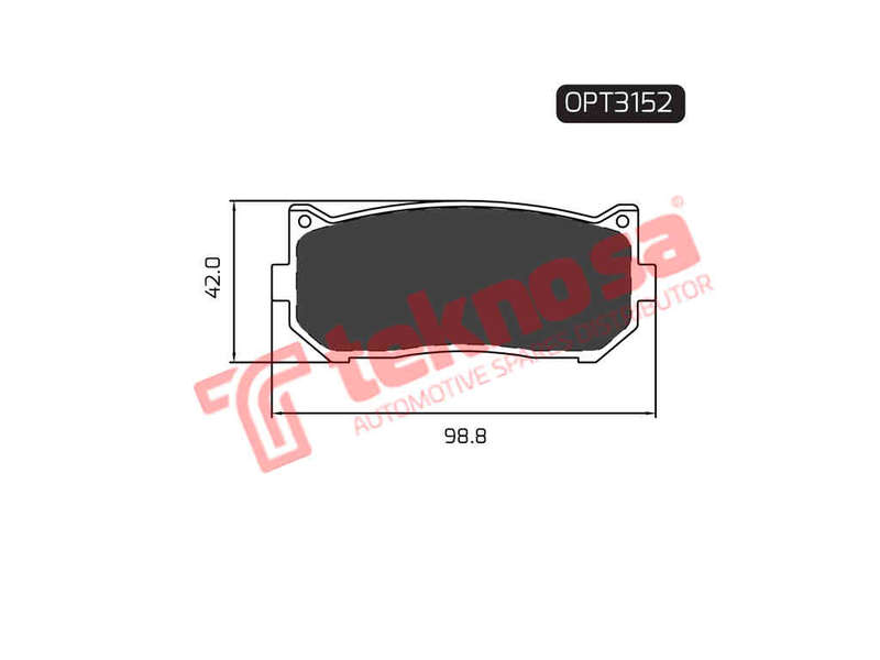 BRAKE PADS - OPT3152 (OPTIMA)